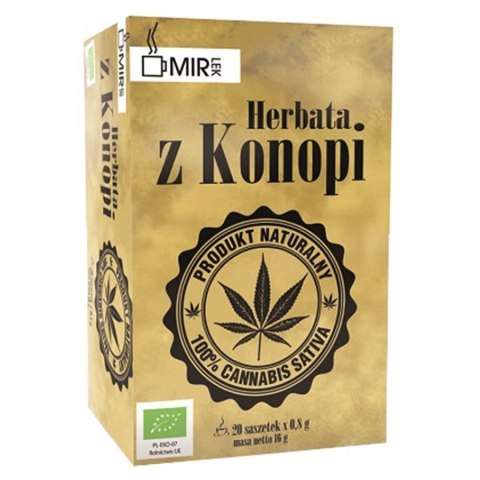 Herbata z konopii Mir-lek BIO, 16g (20x0,8g) Herbata z konopii Mir-lek BIO, 16g (20x0,8g)