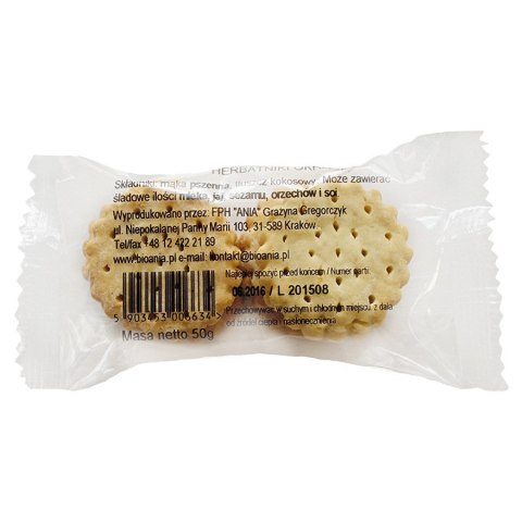 Herbatniki okrągłe, 50g Herbatniki okrągłe, 50g