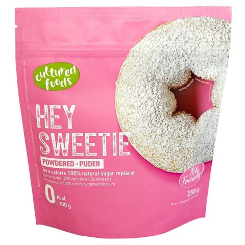 Hey Sweetie w pudrze - naturalny zamiennik cukru na bazie erytrytolu i stewii Cultured Foods 250g Hey Sweetie w pudrze - naturalny zamiennik cukru na bazie erytrytolu i stewii Cultured Foods 250g