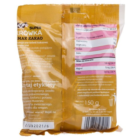Krówki bezmleczne kakaowe bezglutenowe Super Krówka BIO 150g Krówki bezmleczne kakaowe bezglutenowe Super Krówka BIO 150g