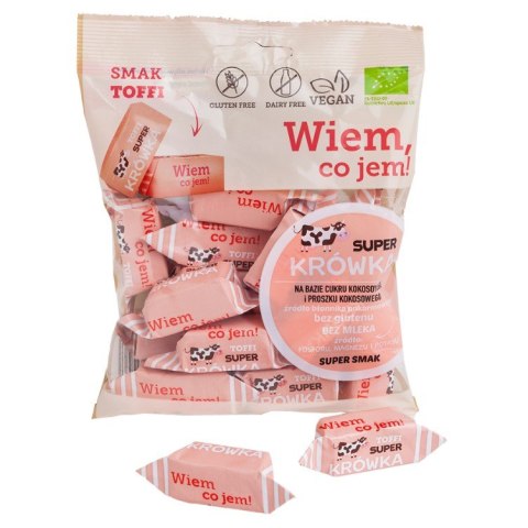 Krówki bezmleczne o smaku toffi bezglutenowe Super Krówka BIO 150g Krówki bezmleczne o smaku toffi bezglutenowe Super Krówka BIO 150g
