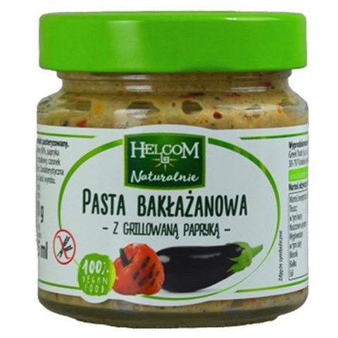 Pasta bakłażanowa z grillowaną papryką Helcom 190g Pasta bakłażanowa z grillowaną papryką Helcom 190g