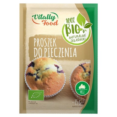 Proszek do pieczenia Vitally Food BIO, 15g Proszek do pieczenia Vitally Food BIO, 15g