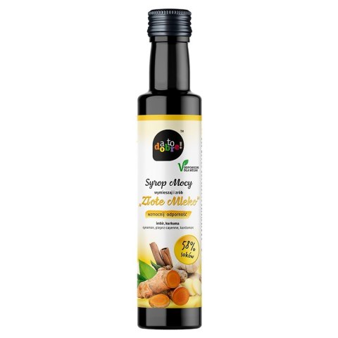 Syrop Mocy "Złote Mleko" - Syrop z soku z kurkumy i imbiru A to dobre! 250ml Syrop Mocy "Złote Mleko" - Syrop z soku z kurkumy i imbiru A to dobre! 250ml