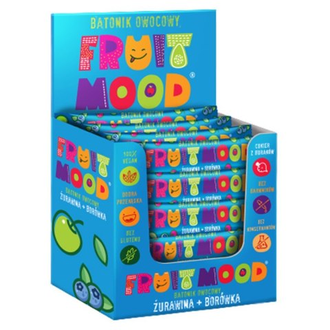 Batonik owocowy - żurawina i borówka Fruit Mood 20g Batonik owocowy - żurawina i borówka Fruit Mood 20g