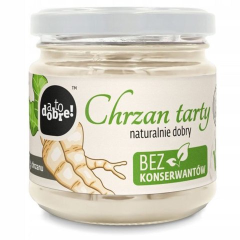 Chrzan tarty niepasteryzowany A to dobre!, 200g Chrzan tarty niepasteryzowany A to dobre!, 200g