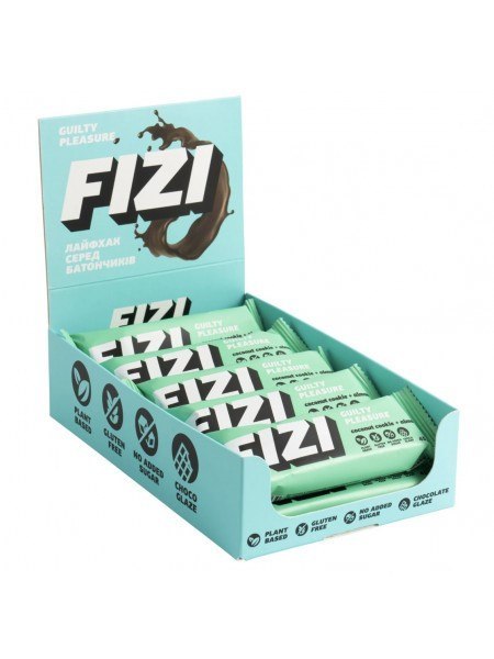 FIZI baton w polewie czekol. Coconut+ almond,45g FIZI baton w polewie czekol. Coconut+ almond,45g