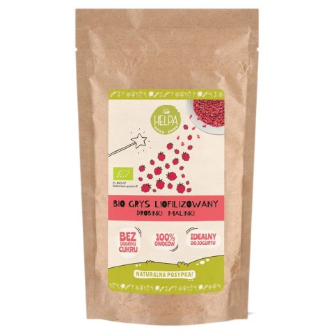 Grys liofilizowany Drobinki Malinki BIO Helpa, 20g Grys liofilizowany Drobinki Malinki BIO Helpa, 20g