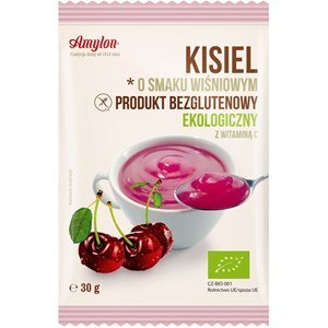 Kisiel o smaku WIŚNIOWYM bezglutenowy BIO 30 g Kisiel o smaku WIŚNIOWYM bezglutenowy BIO 30 g