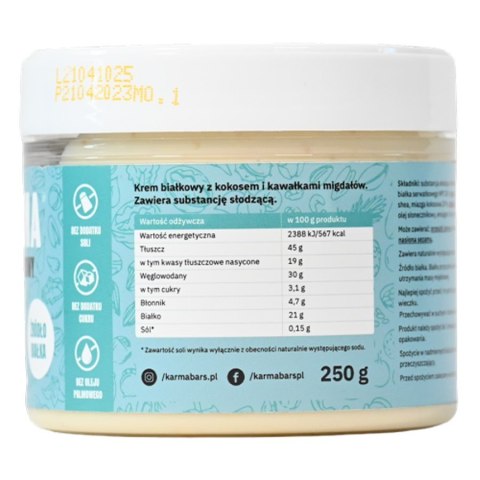 Krem COCONUT CRUNCHY PROTEIN Karma, 250g Krem COCONUT CRUNCHY PROTEIN Karma, 250g