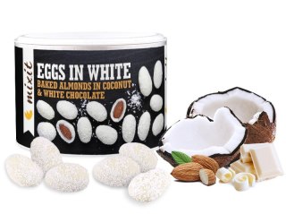 Mixit Eggs in White, Migdał w biał. czekoladzie