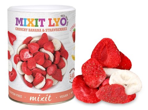Mixit chrupiące Banan, Truskawka, 80g Mixit chrupiące Banan, Truskawka, 80g