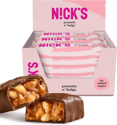 N!CK'S Nicks peanuts n' fudge, 40g N!CK'S Nicks peanuts n' fudge, 40g