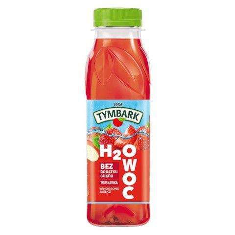 Napój H2OWOC truskawka Tymbark, 300ml Napój H2OWOC truskawka Tymbark, 300ml