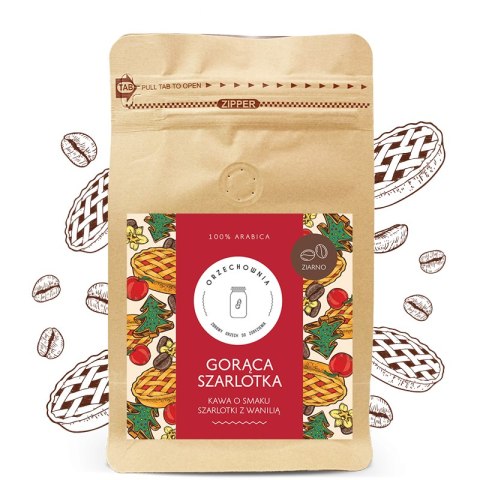 Orzechownia Kawa Gorąca szarlotka ziarno, 200g Orzechownia Kawa Gorąca szarlotka ziarno, 200g