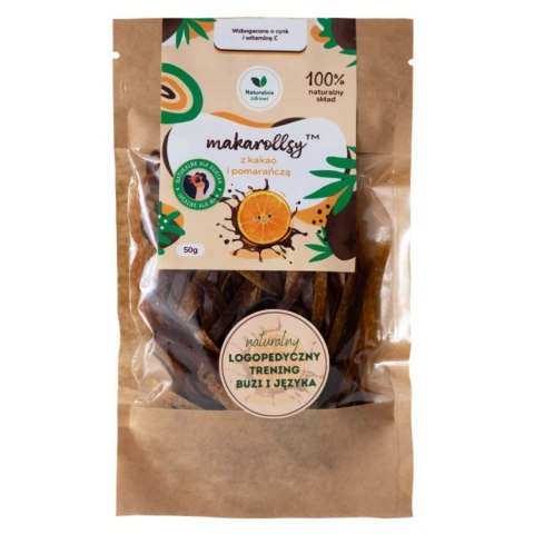 Owocowy makaron kakao - pomarańcza Makarollsy Naturalnie Zdrowi, 50g Owocowy makaron kakao - pomarańcza Makarollsy Naturalnie Zdrowi, 50g