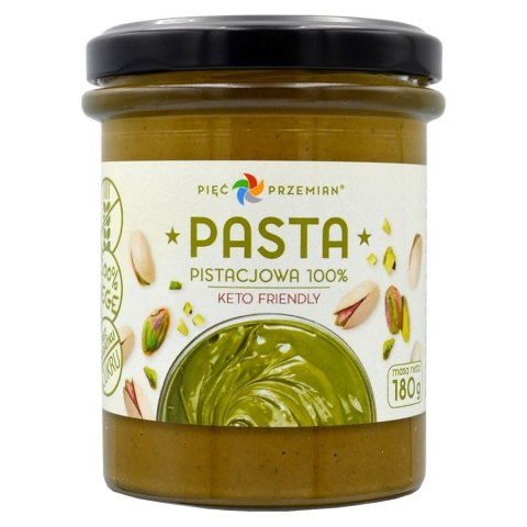 Pasta pistacjowa 100% Pięć Przemian, 180g Pasta pistacjowa 100% Pięć Przemian, 180g