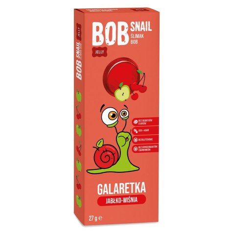 Przekąska "Jabłkowo-Wiśniowa" bez dodatku cukru Bob Snail, 27g