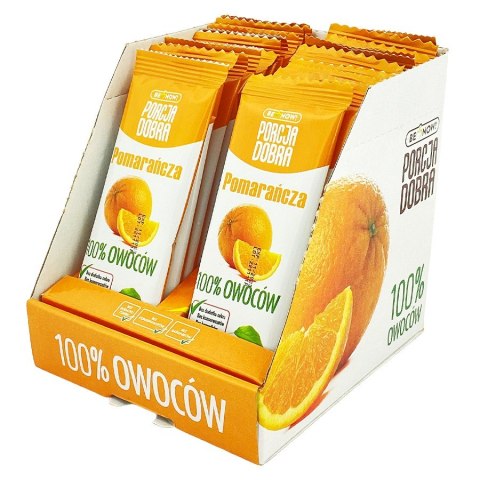Przekąska jabłkowo-pomarańczowa Porcja Dobra, 16g Przekąska jabłkowo-pomarańczowa Porcja Dobra, 16g