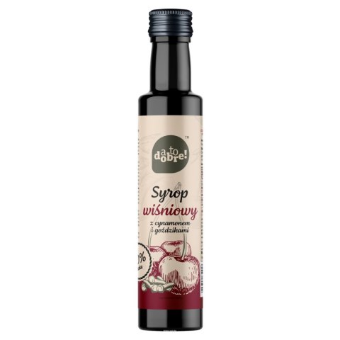 Syrop wiśniowy z cynamonem i goździkami A to dobre!, 250 ml Syrop wiśniowy z cynamonem i goździkami A to dobre!, 250 ml