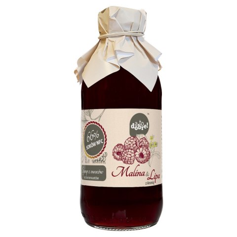 Syrop z malin, aronii i kwiatów lipy A to dobre!, 330 ml Syrop z malin, aronii i kwiatów lipy A to dobre!, 330 ml