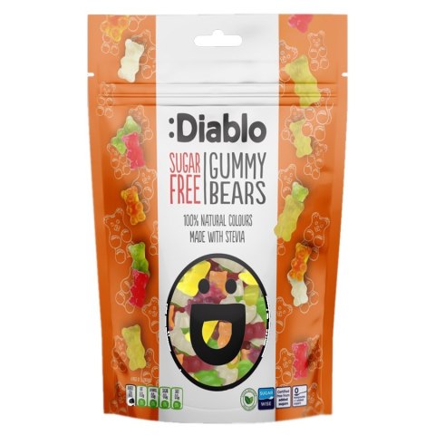 Żelki misie bez cukru Diablo, 75g Żelki misie bez cukru Diablo, 75g