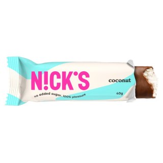 Baton kokosowy w czekoladzie mlecznej Nick's, 40g