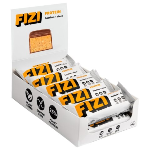 Baton proteinowy w polewie czekoladowej „HAZELNUT + CHOCO" Fizi, 45g