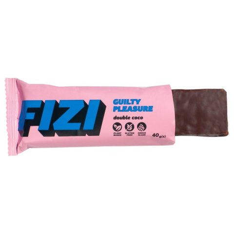 Baton w polewie czekoladowej „DOUBLE COCO" FIZI, 40g Baton w polewie czekoladowej „DOUBLE COCO" FIZI, 40g