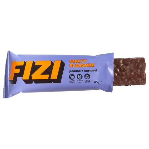 Baton w polewie czekoladowej PEANUT + CARAMEL" FIZI, 45g Baton w polewie czekoladowej PEANUT + CARAMEL" FIZI, 45g