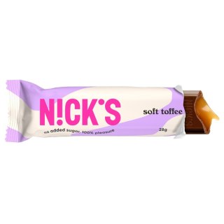 Baton z nadzieniem toffi Nick's, 28g