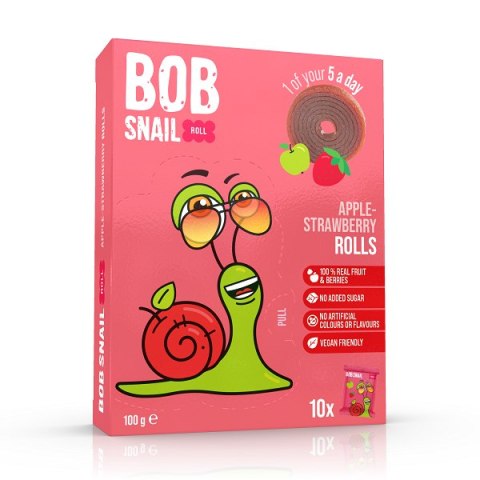 Bob Snail jabłko-truskawka 100g Bob Snail jabłko-truskawka 100g