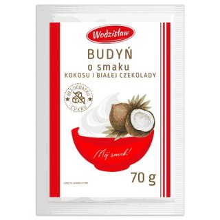 Budyń o smaku kokosa i białej czekolady bez dodatku cukru Vitally Food BIO, 70g