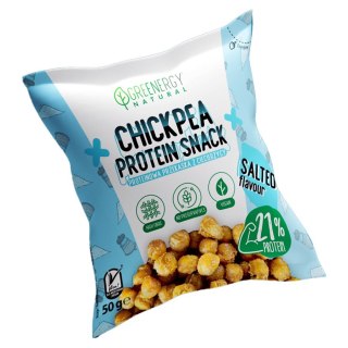 Chipsy proteinowe z ciecierzycy - smak solony Greenergy, 50g