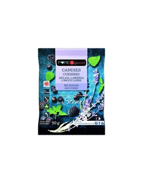 Cukierki melisa, lawenda, owoce leśnne 50g, P&G