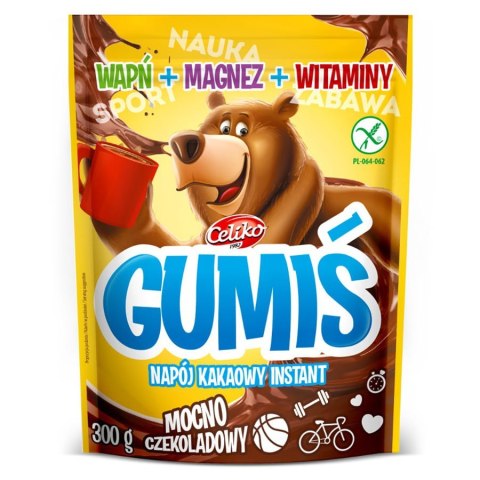 Gumiś kakao instant - witaminy + magnez + wapń Celiko, 300g Gumiś kakao instant - witaminy + magnez + wapń Celiko, 300g