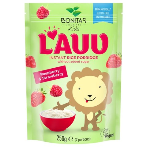 Kaszka ryżowa z truskawkami i malinami BIO Bonitas, 250g Kaszka ryżowa z truskawkami i malinami BIO Bonitas, 250g