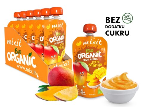 Mixit owocowy mus BIO 100% Mango Mixit owocowy mus BIO 100% Mango