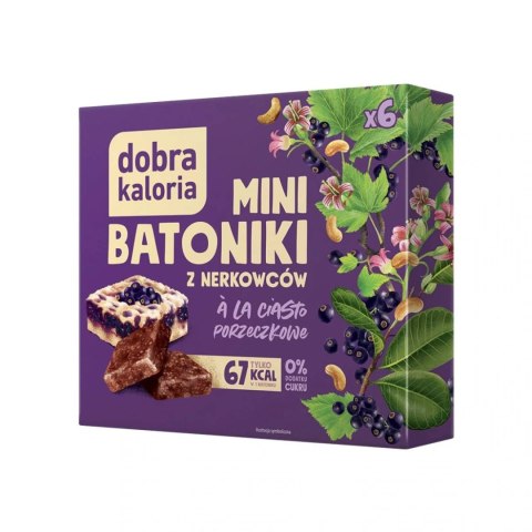 Minibatoniki z nerkowców - a'la ciasto porzeczkowe Dobra Kaloria, 108g Minibatoniki z nerkowców - a'la ciasto porzeczkowe Dobra Kaloria, 108g