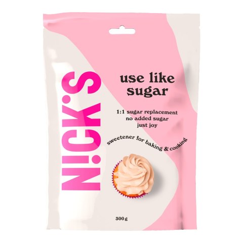 NICK'S Słodzik Use like sugar, 300g NICK'S Słodzik Use like sugar, 300g