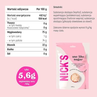 NICK'S Słodzik Use like sugar, 300g