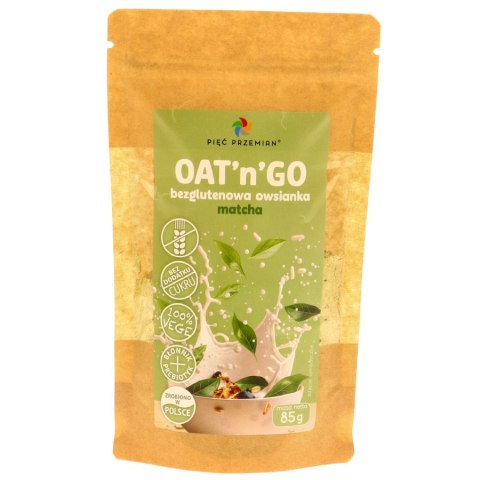 Owsianka matcha bezglutenowa OAT'n'GO Pięć Przemian, 85 g Owsianka matcha bezglutenowa OAT'n'GO Pięć Przemian, 85 g