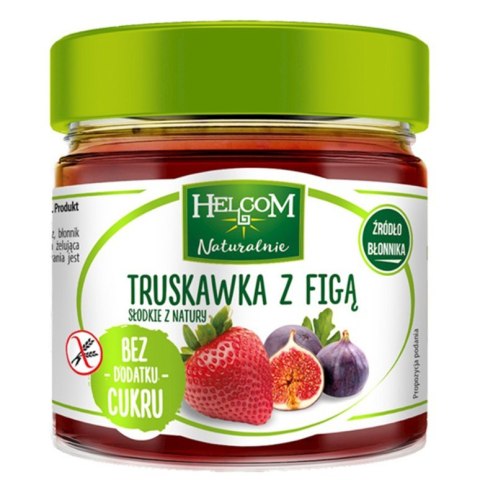 Pasta owocowa Truskawka z figą bez dodatku cukru Helcom 200g Pasta owocowa Truskawka z figą bez dodatku cukru Helcom 200g