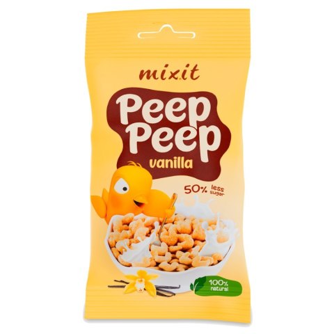 Płatki śniadaniowe Peep Peep - waniliowe do kieszeni MIxit, 25g Płatki śniadaniowe Peep Peep - waniliowe do kieszeni MIxit, 25g