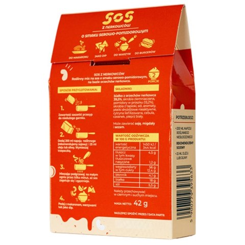 Sos z nerkowców o smaku serowo-pomidorowym Wege Siostry, 42g
